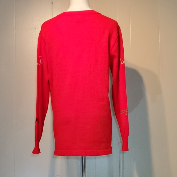 Ades Red Travel Button-Down Sweater - Picture 3 of 7